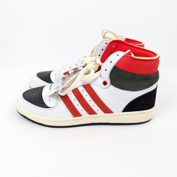 Adidas Top Ten RB Sneakers 10.5 Red White High Top Basketball NWT